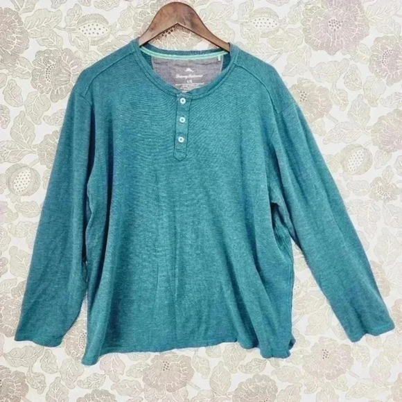 Tommy Bahama Henley Men's Sweatshirt L - Picture 1 of 5